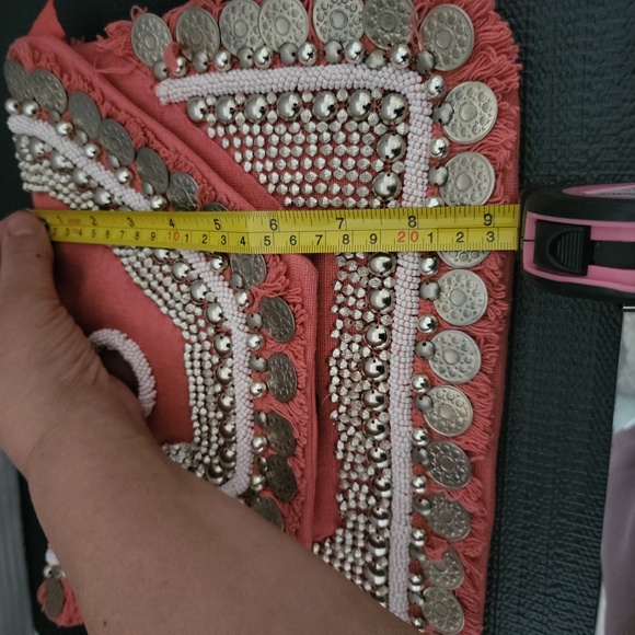 Alex.Max -Elegant  Embellished Chain Shoulder Bag - Picture 14 of 16